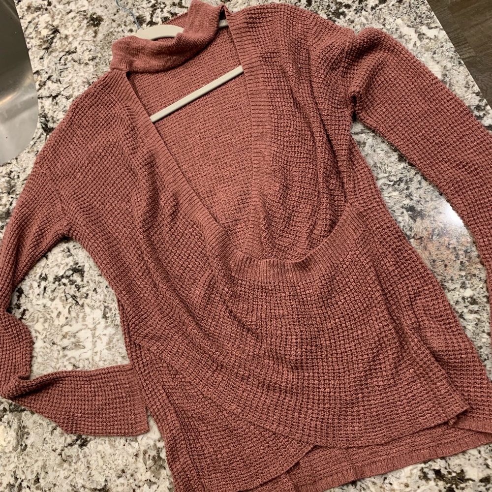 Waffle-Knit Sweater
